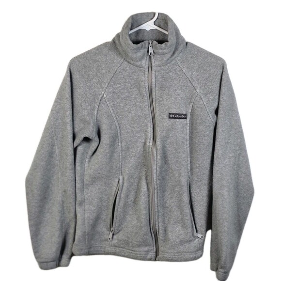 Columbia Women's Medium Gray Fleece Zip Up Jacket - Picture 1 of 6